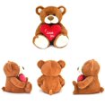 thumbnail image 3 of Teddy Bear HWD ¡Te amo! Peluche de 25 cm con corazón rojo, 3 of 6
