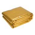 thumbnail image 1 of Unique Bargains 236mil 6mm 10.77sqft Alfombra de insonorización para coche Material de escudo térmico de papel de aluminio autoadhesivo para capó de barco cubre motor 39.37"x39.37" Tono dorado, 1 of 1