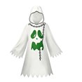 thumbnail image 6 of REDARER Kids Halloween Ghost Hooded Dress with Ghost Print Chain Decor Jagged Hem Long Bell Sleeve for Trick or Treat Cosplay Party School DressâUp Outfit,3-4 Years, 6 of 7
