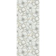 thumbnail image 2 of Idea4wall 2pcs Abstract Floral Pattern Artistic Elegant White Flower Wall Murals, Not Peel and Stick, Non-Woven Wallpaper Large Wall Decoration for Rooms, 48"x108", 2 of 5