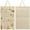 Beige, variant on WSBArt Hanging Earrings Organizer Holder, Holds Up To 300 Pairs, Earring Hanger Wall Mount Hanging Jewelry Display Organizer for Women Girls