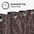 thumbnail image 6 of Tchckioa Botanical Pattern Blackout Curtains,52x96 Inch Grommet Drapes for Living Room,2 Panels, 6 of 9