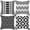 Color, variant on Vikakiooze Geometric Cushion Cover Black And White Polyester Throw Pillow Case 18''