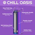 thumbnail image 3 of Botella de Agua Chill Oasis Aura 650 ml Libre de BPA con Aislamiento al Vacío, 3 of 7