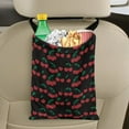 thumbnail image 5 of Yuyamidu Cherry Car Garbage Bag with Snap Buttons Strap Collapsible Auto Trash Can for Car SUV Truck Sedan Hanging Car Waste Bag Accessories Practical Car Trash Bag, 5 of 7