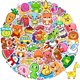 thumbnail image 1 of Stickers Apakkai 600 piezas impermeables de vinilo con lindos animales, 1 of 6