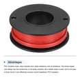 thumbnail image 3 of Uxcell 24AWG Stranded Wire Hookup 10M/33ft Red Electrical Wire UL1007 Spool, 3 of 6