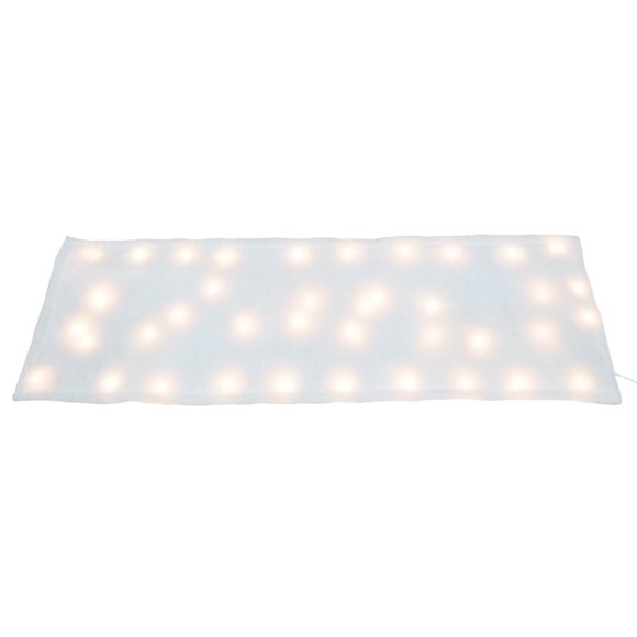 ProductWorks Couverture de Neige Pré-Éclairée 8 Fonctions 60 LED pour Noël