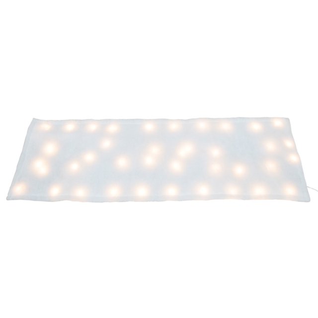 ProductWorks Couverture de Neige Pré-Éclairée 8 Fonctions 60 LED pour Noël
