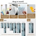 thumbnail image 6 of Graffiti Effects Modern Art Window Privacy Film Vintage Teal Watercolor Decorative Glass Window Film UV Blocking Static Cling Non-Adhesive Sticker Covering for Home Door 19.6 x 39.3 inches, 6 of 7