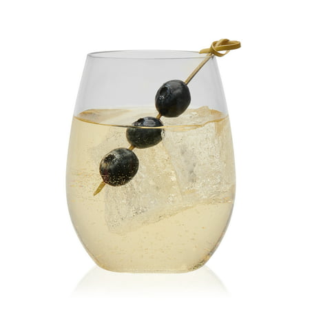 Libbey Indoors Out Break-Resistant Stemless Wine Glasses ...
