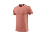 thumbnail image 4 of USNSM Men's T-Shirts Soft Lightweight Short Sleeve Tee Crew Neck Moisture Wicking Outdoor Running Sports Ice Breathable Shirt Red M, 4 of 4