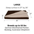 thumbnail image 3 of FurHaven Pet Products Berber & Suede Blanket-Top Cooling Gel Pet Bed for Dogs & Cats - Espresso, Large, 3 of 13