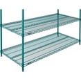 thumbnail image 3 of Nexel 4 Shelf Poly-Green Wire Shelving Unit Starter 60""W x 24""D x 63""H, 3 of 7