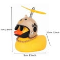 thumbnail image 4 of Car Rubber Yellow Duck With Helmet Sunglasses Broken Wind Small Yellow Duck Road Bike Motorc Riding Car Accessories Decor Toy, 4 of 6