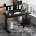 thumbnail image 5 of Homall 48x24"Electric Height Adjustable Standing Desk with Drawer and Charging Ports, Ergonomic Office&Home Computer Desk, Black, 5 of 7
