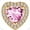 01. 14K Gold Plated, variant on Created Tourmaline Necklace for Women, 14K Gold Plated Heart Pendant Necklaces 2 Carat Cubic Zirconia Necklace Jewelry Gifts for Birthday Christmas