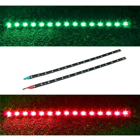 Boat Nav Lights Red and Green Waterproof Stick On LED Strips Navigation