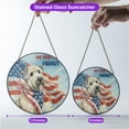 thumbnail image 5 of Patriot Soft Coated Wheaten Terrier We Will Never Forget Patriotic Remembrance Day Stained Glass Suncatcher Wheatie Dog Lover Window Hanging Sign Decor - 12014, 5 of 5