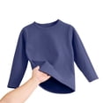thumbnail image 1 of Minnieouse Ropa interior térmica para niños y niñas, ropa de dormir gruesa, camisetas de Color sólido, ropa de casa y agradable a la piel de manga Ropa interior Azul, Altura 110-120cm 120 Minnieouse AP013637-03, 1 of 6