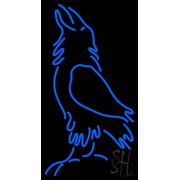 Blue Ravan Logo LED Neon Sign 37" Tall x 20" Wide - inches Black Square Cut Acrylic Backing, with Dimmer - Premium built indoor Sign for Club, Home d cor, Event, Workshop, Storefront.