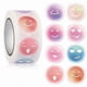 thumbnail image 1 of Roll Pack Cute Cartoon Color Smiley Face Pack Sticker Sticker Label, 1 of 1