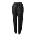 thumbnail image 5 of Tthxqing Womens Fall Trendy Baggy Joggers Workout Sweatpants Comfy Lightweight Loungewear High Waisted Athletic Yoga Sweat Pants with Pockets Black S, 5 of 6