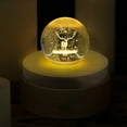 thumbnail image 1 of 10 Pcs Bases d'Affichage LED en Bois Rondes Bases Éclairées pour Art en Verre Support d'Affichage LED, 1 of 5