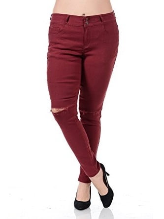 pants with knee holes