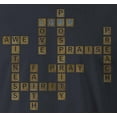 thumbnail image 3 of 9 Crowns Tees Unisex Christian Faith Word Game Tile T-Shirt (Lord-navy, X-Large), 3 of 3