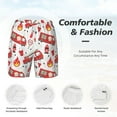 thumbnail image 6 of Picia Fire Truck pattern Mens Swim Trunks with Compression Liner Stretch Beach Shorts Quick Dry with Zipper Pockets No-Chafing Board Shorts-Large, 6 of 9