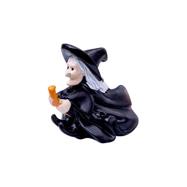 Figuras en miniatura de Halloween, minifiguras de resina de Halloween, pequeñas calabazas, adornos diminutos para manualidades, jardín de pueblo, casa de muñecas, bonsái, colgante de mesa