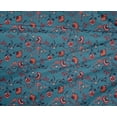 thumbnail image 5 of oneOone Polyester Spandex Light Blue Fabric Leaves & Clover Sewing Craft Projects Fabric Prints By Yard 56 Inch Wide-R8, 5 of 6