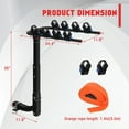 thumbnail image 4 of 2/4 Bike Rack Bicycle Carrier Racks, Hitch Mount Foldable Rack with Hitch Receiver, Straps for Cars, Trucks, SUV's and Minivans, 4 of 6