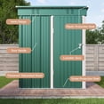 thumbnail image 4 of Asofer Outdoor Metal Storage Shed Galvanized Steel Tool House with Lockable Doors & Vents Waterproof for Backyard Garden Patio, Green, 4 of 9