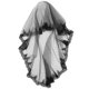 thumbnail image 1 of Disfraz de Halloween Velo negro para Halloween Vestido de novia Fiesta de cosplay LingWen 9024735437802, 1 of 5