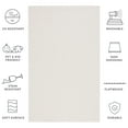 thumbnail image 6 of SAFAVIEH Sisal All-Weather Dania Solid Indoor/Outdoor Area Rug, Ivory, 8' x 10', 6 of 10