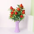 thumbnail image 5 of Beautynvta Artificial Plastic Strawberry Plant Bouquet, 12.6'' Artificial Strawberry Branch Fake Stem Flower Bouquet for Flower Arrangement, Home Indoor Table Decor, 5 of 6