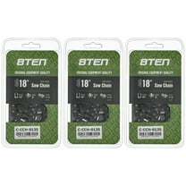 Semi Chisel Chainsaw Chain 18 inch .050 3/8 LP 66DL for Echo Stihl Poulan 3 Pack 810-CCC2357H