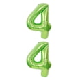 thumbnail image 1 of Monstrate Globo de papel de aluminio para niños, decoración de pared para el hogar y la Oficina, adorno para fiesta de boda, degradado, número verde 0-9 Verde Número 4 2piezas Monstrate CBP166253, 1 of 1