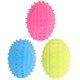 thumbnail image 4 of KAKOWELY 3 pelotas masticables para perros, pelota chirriante para mascotas, pelota de rugby para perros pequeños, juguete interactivo para la dentición de perros, juguete para mascotas, 4 of 5