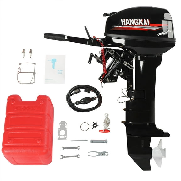 HANGKAI 2 Stroke 18 HP Outboard Motor Boat Engine Water Cooled System Long Shaft