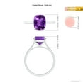 thumbnail image 4 of ANGARA Natural 2.7 Ct. Amethyst Fashion Ring in Sterling Silver for Women (Ring Size: 12), 4 of 9