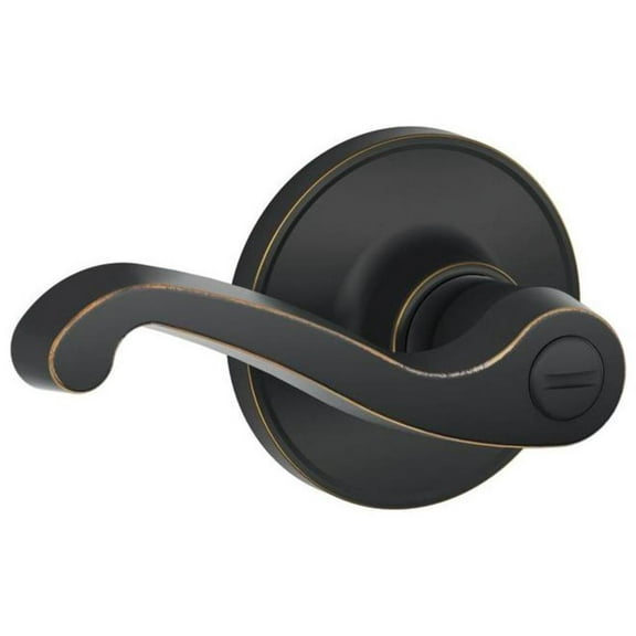 J Series Lasalle Privacy Door Lever Finish: Aged Bronze