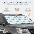 thumbnail image 4 of Balery 2 Piece Cartoon Turtle Car Windshield Sun Shade|Foldable Front Windshield Shade for Car Front Window for Most Sedans SUV Truck-Large, 4 of 7
