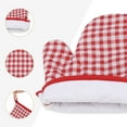 thumbnail image 6 of Unique Bargains Oven Mitts Pot Holders Heat Resistant Kitchen Gloves Red 10.6x7.1inch, 6 of 7