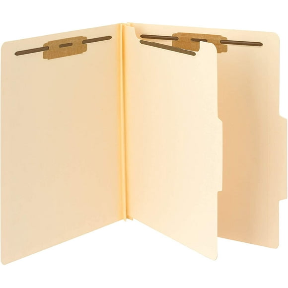 Clification File Folder, 1 Divider, 2" Expansion, Letter Size, Manila, 4 per Box (13706)