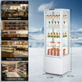thumbnail image 2 of Adoolla 7.6 Cu.Ft. Commercial Display Refrigerator for Bakery, Upright Refrigerated Display Case with LED Lighting & Wheels, 2 of 8