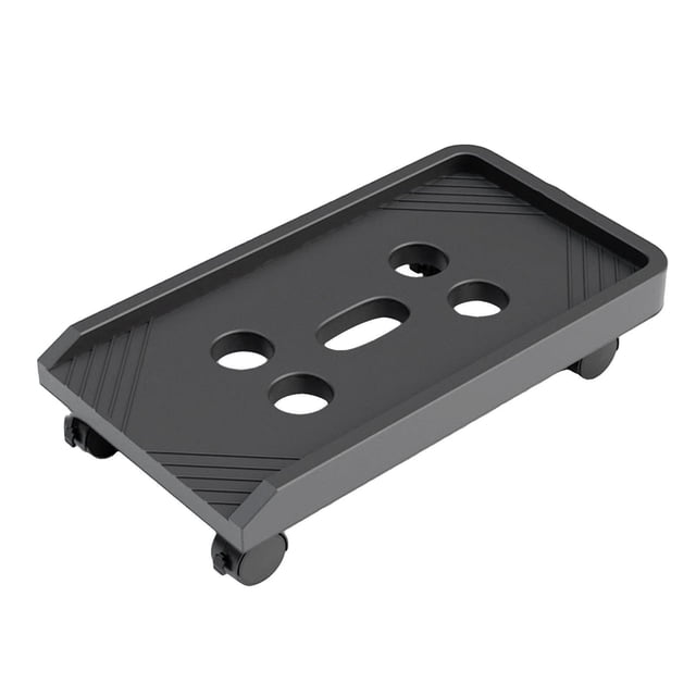Seitruly PC CPU Holder Stand Mobile con ruedas Carro para Office Home Under Desk UniversalWheel Black Juegos de teclado y mouse para computadora UniversalRueda Negro