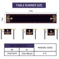 thumbnail image 6 of Linen Purple Day of The Dead Table Runner Dia De Los Muertos Tablecloth Mexican Halloween Sugar Skull Home Kitchen Dining Table Decorations 13.8x71 Inch, 6 of 6